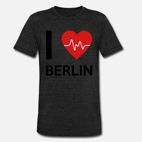 

i love berlin t shirt men printed cotton euro size s-3xl trend fit new fashion spring autumn natural shirt