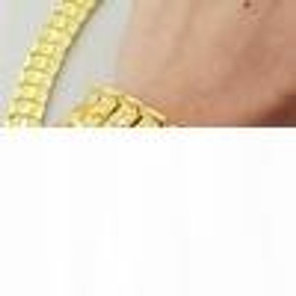 

brand new 44g men 24k yellow gold gep solid fill gp bracelet fashion men gold bracelet, Black