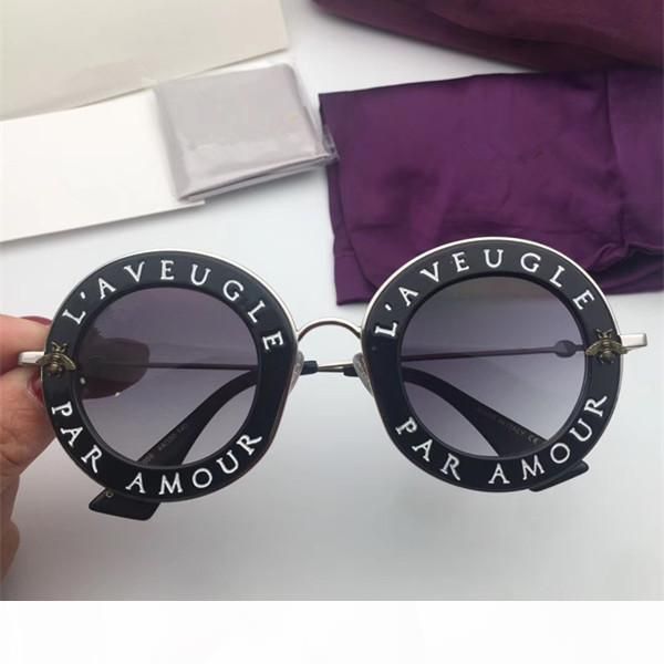 

0113s round metal frame sunglasses men women famous brand sunglasses fashion retro round sunglasses 2019 women brand designe, White;black