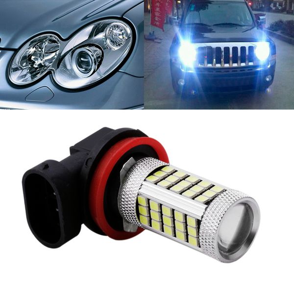 

1pc dc 12v h4 h7 h8 h11 9005 9006 2835 63 led 6000k car projector fog driving light bulb white car light source new