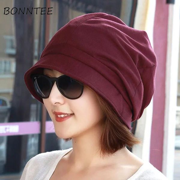

beanies chic korean elegant solid casual fashion beanie skullies simple soft womens cute breathable all-match lovely women daily, Blue;gray