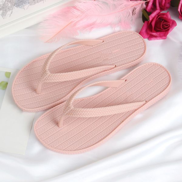 

summer flip flops women fashion comfort flat slippers female rubber outdoor beach slides fast delivery, Black