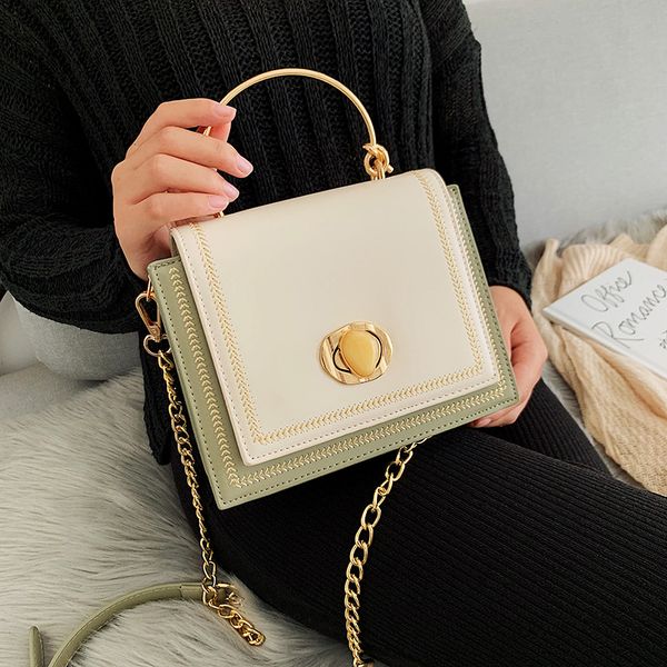 

the new women's fashion handbag shoulder cross-body chain square sling bag