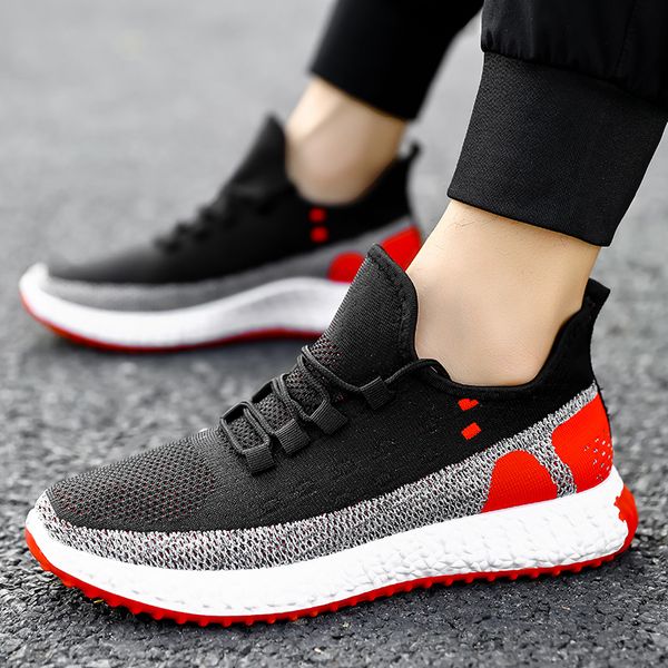 

dress shoes zpxhsm mesh men casual lightweight comfortable walking sneakers tenis masculino zapatillas hombre a549, Black