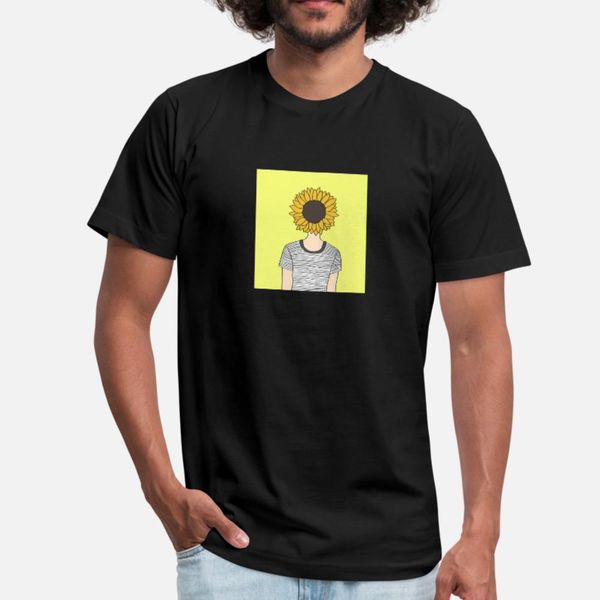 

sunflower t shirt men knitted tee shirt round collar unique famous comfortable summer novelty shirt