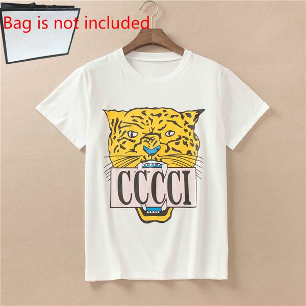 

20ss women t-shirt tiger printed summer woman letters t shirt desing own creative shirts casual women tees, White