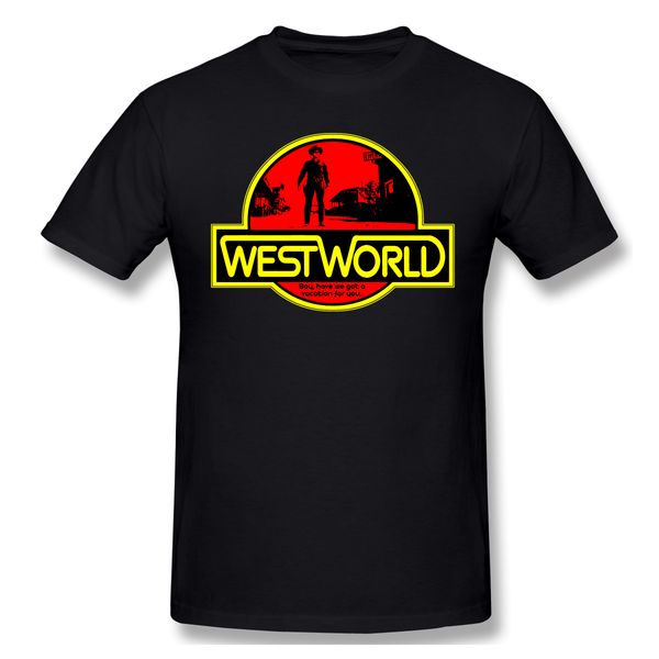 

westworld tv series men t-shirts humorous cotton tees crichton crossover t shirts round collar clothing gift idea