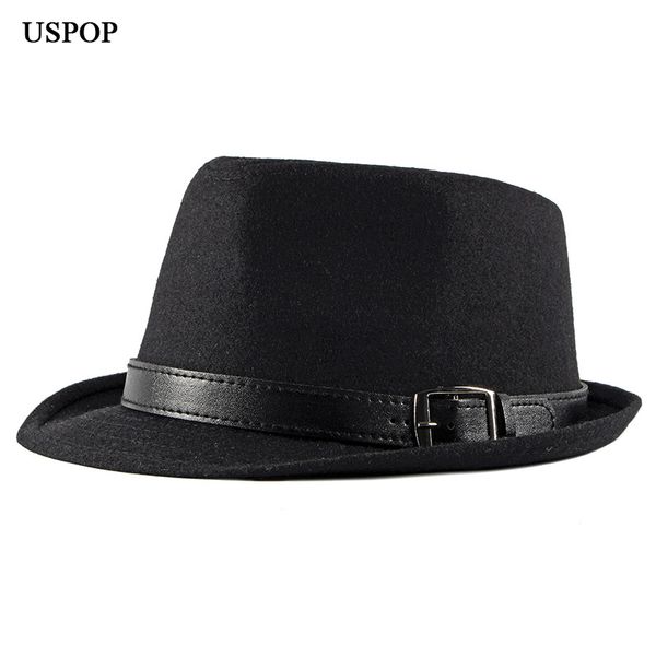 

wide brim hats uspop fashion men british vintage wool fedoras male jazz hat winter thick warm, Blue;gray