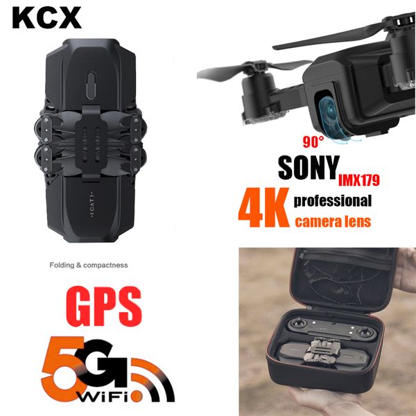 

kcx camera drone 4k hd gps 5g wifi fpv optical flow altitude hold selfie rc dron quadcopter professional vs sg907 e520s