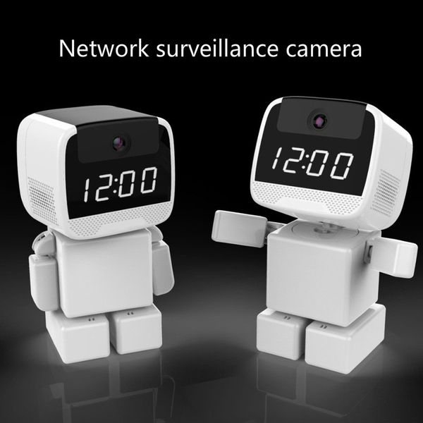 

New 1080P Product WiFi Camera Indoor Wireless Remote Network Home Card Electronic Clock Surveillance Camera English and British Regulations