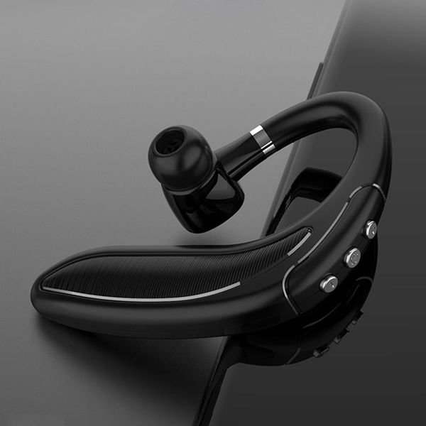 

cgjxsbusiness bluetooth headphone with mic handsfor driving call sports stereo hifi noise canceling earhook earphone for iphone samsung