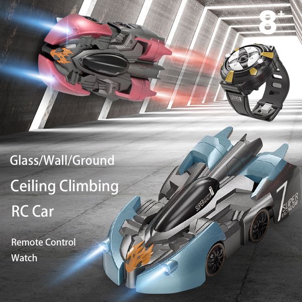 

anti gravity ceiling climbing car electric 360 rotating stunt rc car antigravity machine auto toy cars with remote control watch