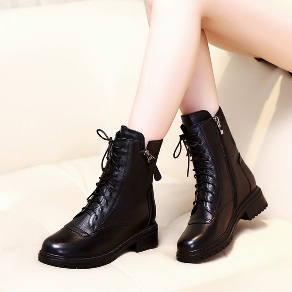 

женщин сапоги мода повседневная дамы сапоги спилка пряжка узелок на высоких каблуках zipper mid теленок обувь femme обувь y0082, Black