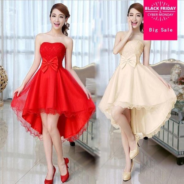 

wholesale lace embroidery cheongsam 2020 new bandage dress toast clothing bra paragraph evening dress bridesmaid w884, Red