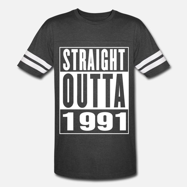 

straight outa 1991 t shirt men print tee shirt o neck leisure gift new fashion summer style kawaii shirt, White;black