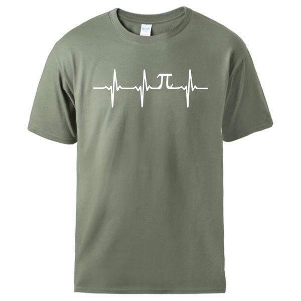 

simple heartbeat math tshirt 2020 sell summer tshirt cool hip hop man tee 100% cotton short sleeve tracksuit male casual top