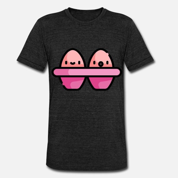 

kawaii eggs t shirt men custom cotton s-3xl letters loose humor summer formal shirt
