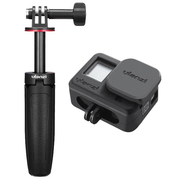 

ulanzi mt-09 extend for vlog tripod tripod for hero 8 7 6 5 & ulanzi g8-3 vlog camera protective case