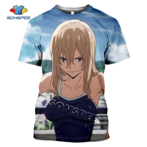 

hunting anime ragdoll gleipnir comic men summer 3d print shirts plus size comics horror men clothing