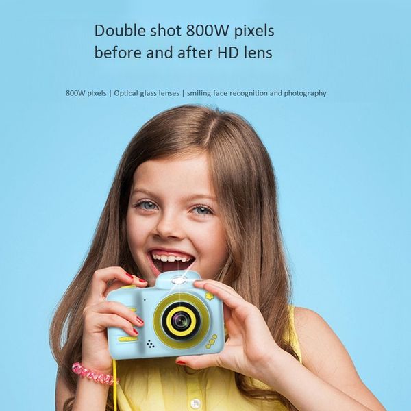 

diy digital children camera dslr camcorder dual lens cartoon kids toys cartoon cute toys outdoor for children baby gifts