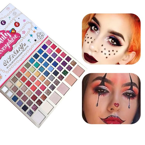 

72 color eye makeup eyeshadow palette stage multi-color eye shadow palette high gloss shiny matte blush smoky cosmetic tslm2