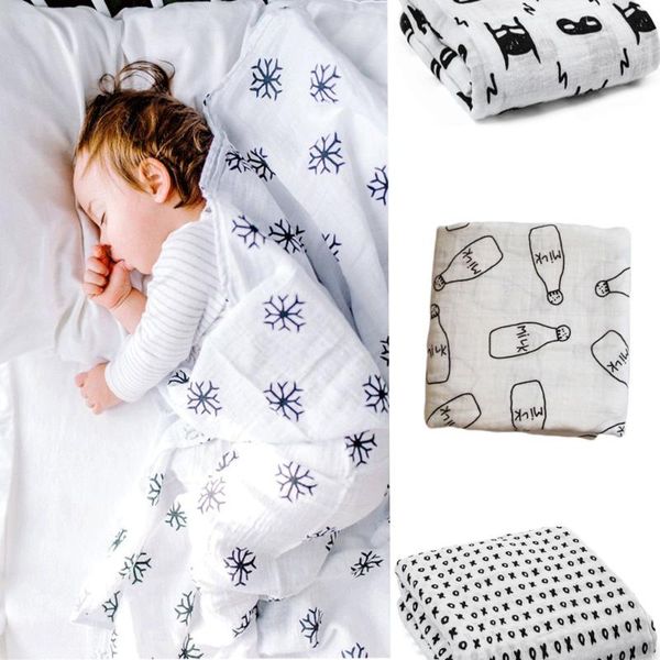 

2020 new soft muslin cotton blanket newborn baby soft swaddling infant fashion swaddle wrap bath towel bedding blankets