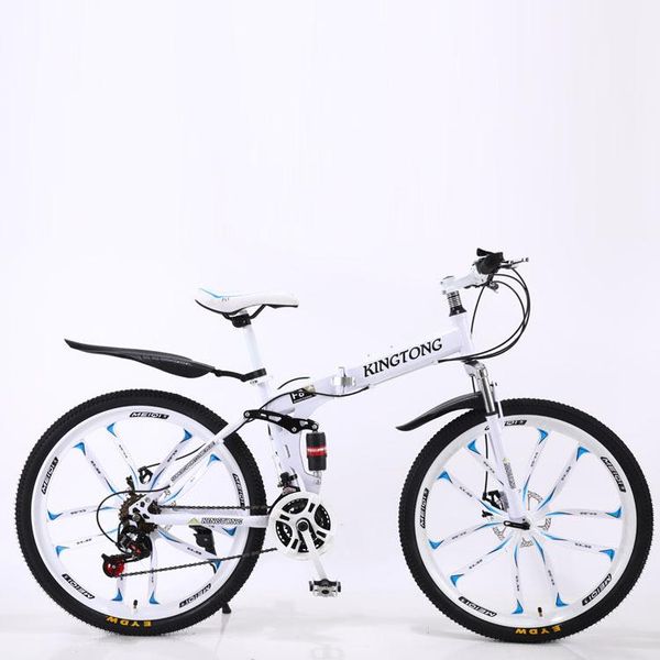 

folding mountain bike export comfortable speed off-road double shock absorber disc brake bicycle