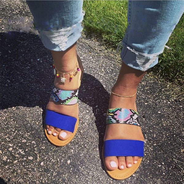 

women 2020 new summer flat slippers fashion wild outdoor female slippers european and american beach plus size slides light, Black