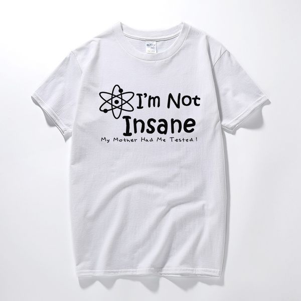 

the big bang theory i'm not insane sheldon cooper t-shirt short sleeve cotton t shirt