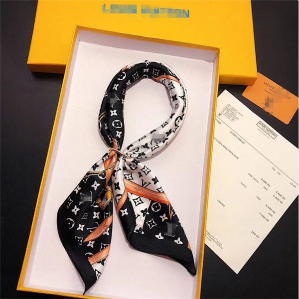 

new luxury designer small square scarf 100% real silk scarf head scarves louÃ¬s vuÃ¬ttÃµn hijab headband bandana neckerchief neck warmer hot, Blue;gray