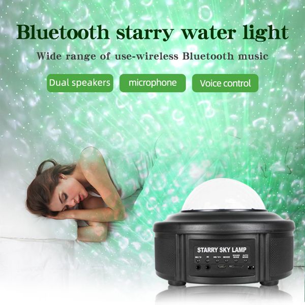 

starry galaxy project usb powered bluetooth laser led lamp music sound control remote control projector for dj stage party decor