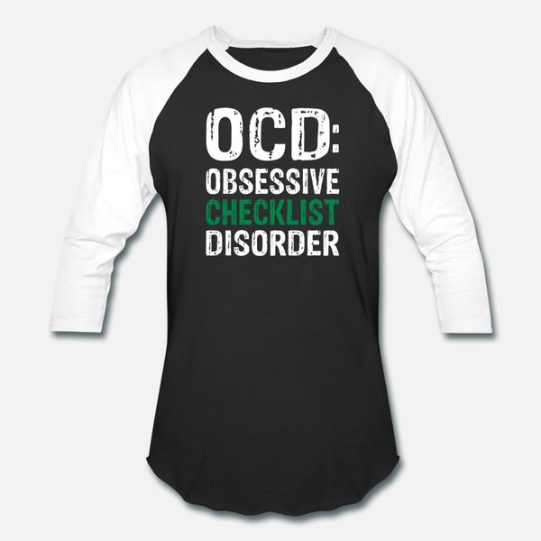 

ocd obsessive checklist disorder t shirt men printed short sleeve size s-3xl outfit crazy funny casual spring autumn vintage shirt