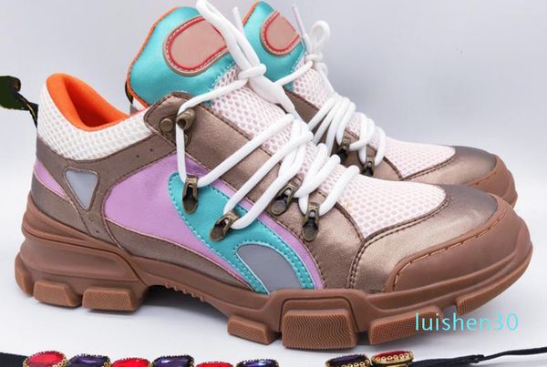 

2020 luxury designers couple casual shoes men women shoe sneakers loves trainers fashion sneakers real leather shoes l14, Black