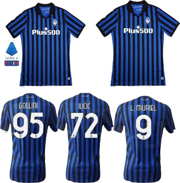 

высокое качество аталанта футбол свитерах 20 21 gomez .muriel ilicic 2020 2021 футбол рубашка новый домашний комплект de рун duvan аталанта, Black;yellow
