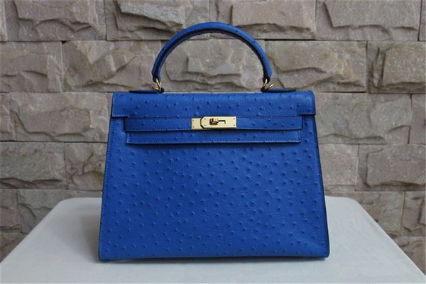 

оптовые теленка кожи с страуса зерна синий keily кошелек, размер 25 28 32см, машина сделала, имеют как золото и серебро оборудования, быстра