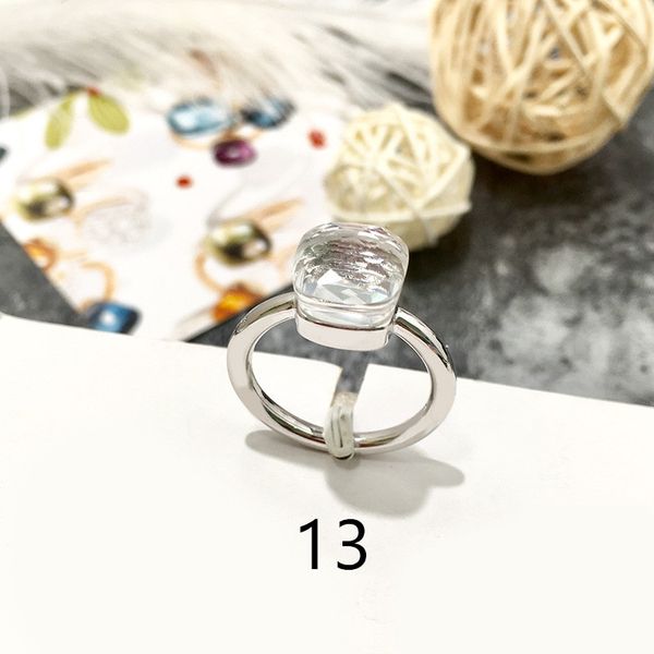 

2020 fashion wedding rings single color stone ring jewelry women engagement diamond rings for women fashion ring, Silver