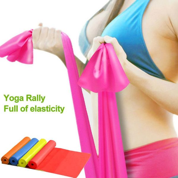 

pilates yoga workout aerobics stretch band tensile band elastic flexible ligament thigh glute squat bands non-slip design
