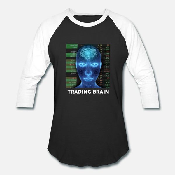 

trading brain stock market bull bear crash gift t shirt men custom cotton o-neck gift comical spring autumn standard shirt
