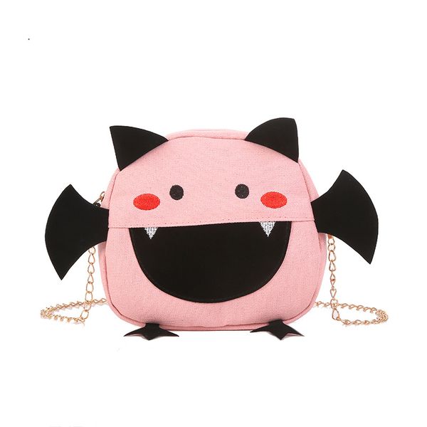 

shoulder bag canvas female bag 2020 cute funny messenger ugly cute chain handbag casual fashion small little devil