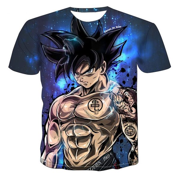 

anime graphic black anime 3d print shirts plus size harajuku funny men clothing