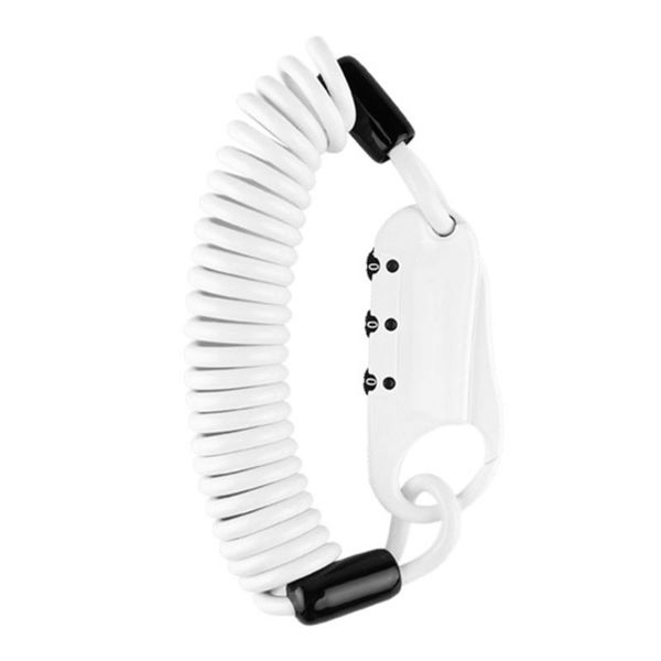 

password resettable 3 digit mini portable wide use motorcycle lock cycling bicycle helmet combination travel luggage spring