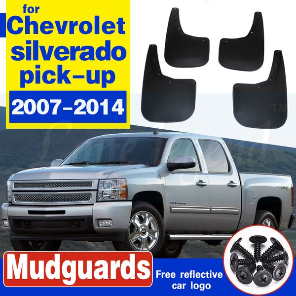 

car front rear mud flaps mudguards splash guards fender for chevrolet silverado pick-up 2007 2008 2009 2012 2013 2014
