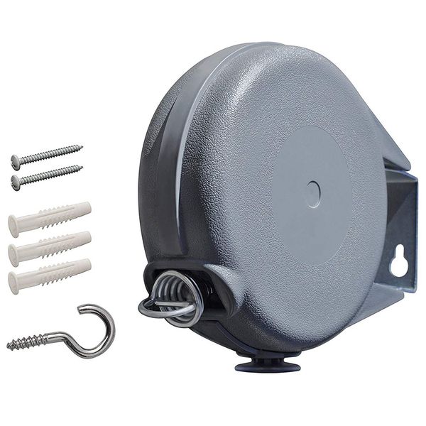 

retractable space saving indoor outdoor clothes line drying rope easy operate