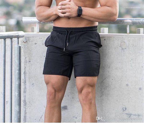 

casual jogging mens shorts mens fashion summer breathable shorts beach mesh elastic drawstring sports short pants, White;black