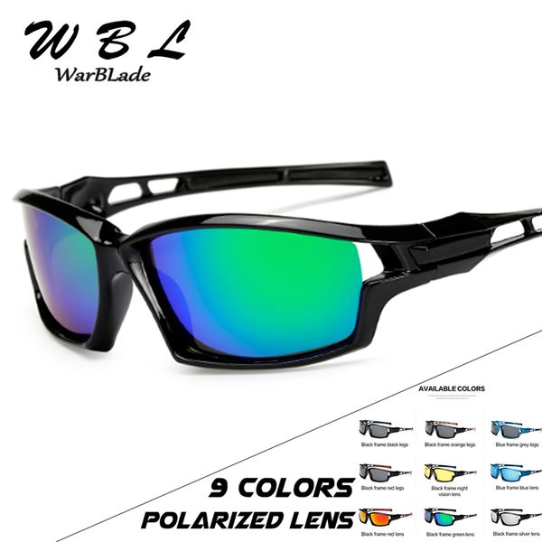 

WarBLade Sport Sunglasses Polarized Men Brand Designer Driving Fishing Women Sun Glasses Black Frame Eyewear Accessories, White;black