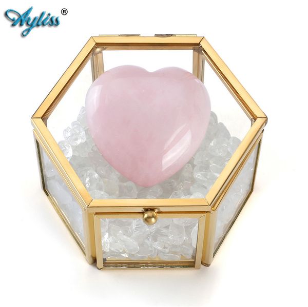 

ayliss nice clear glass lid terrarium jewelry box bracelet necklace earrings ring jewelry display organizer decorative box case mx200810, Black;white