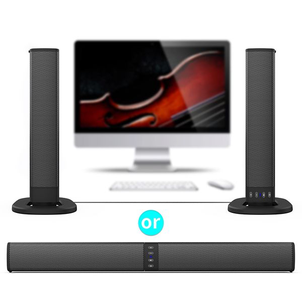

combination speakers bs-36 wireless split column 20w speaker outdoor indoor stereo bluetooth +subwoofer home tv sound bar 3d surround