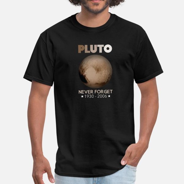 

pluto never forget 1930 2006 t shirt men custom short sleeve o neck basic solid fit authentic summer style unique shirt