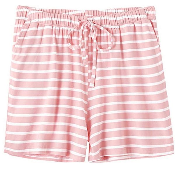 

summer fresh shorts sleep bottoms women soft cotton women home pajamas pants shorts pyjamas, Black;red