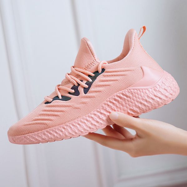 

women shoes casual couple sneakers fashion breathable mesh footwear women outdoor walking sport shoes trainers tenis masculino, Black